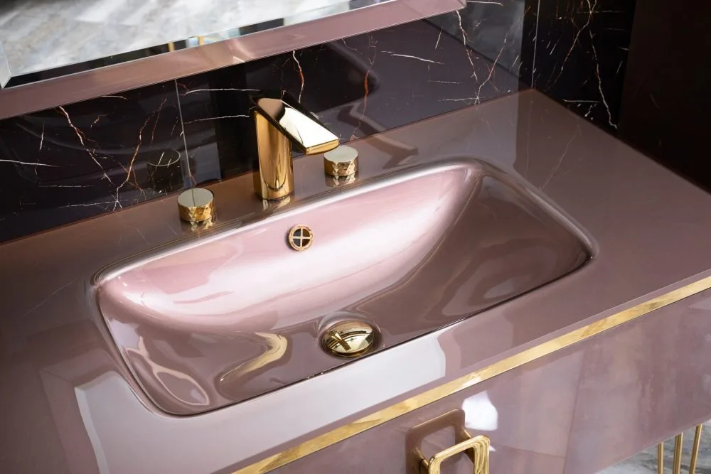 Смеситель для раковины Boheme Venturo 150-G-DIAMOND золото Sancos — официальный сайт