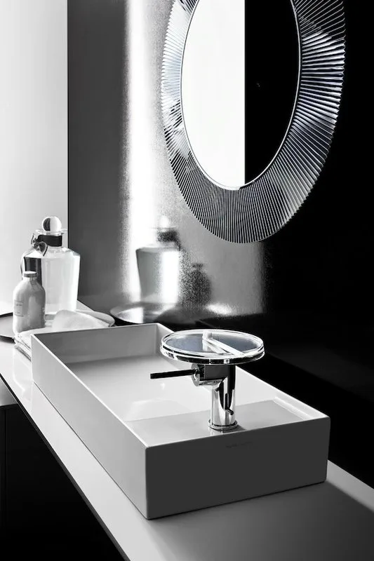 Зеркало круглое Laufen Kartell by Laufen 80 хром Sancos — официальный сайт