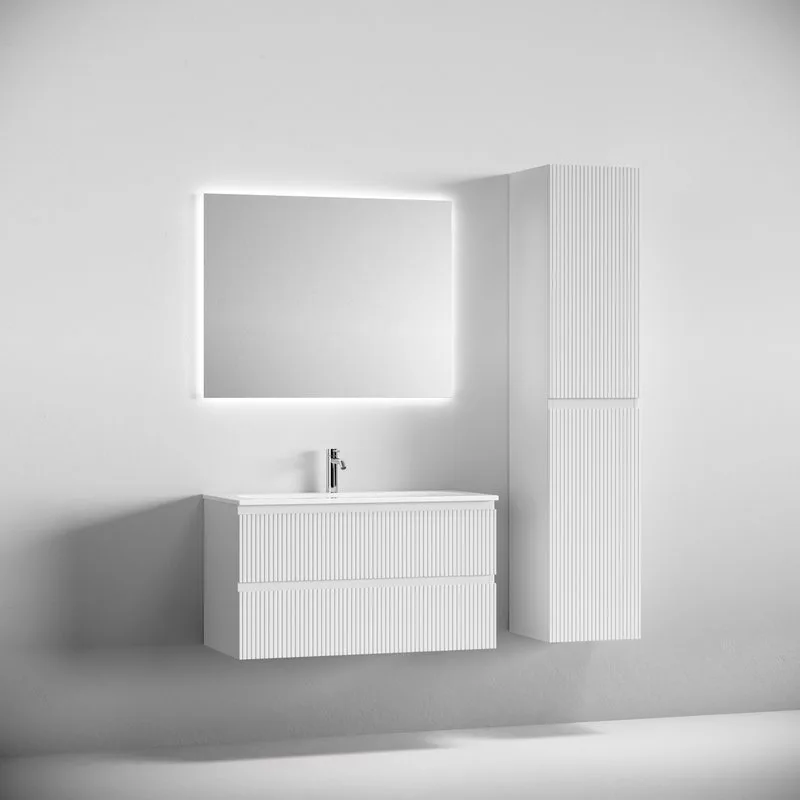 Тумба с раковиной Sancos Snob T 90 подвесная, bianco, раковина СN7019 Sancos — официальный сайт