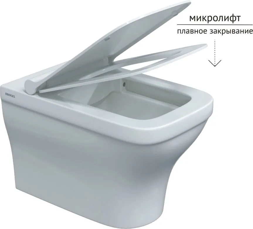 Унитаз подвесной Berges Strati Rimless 082132 Sancos — официальный сайт