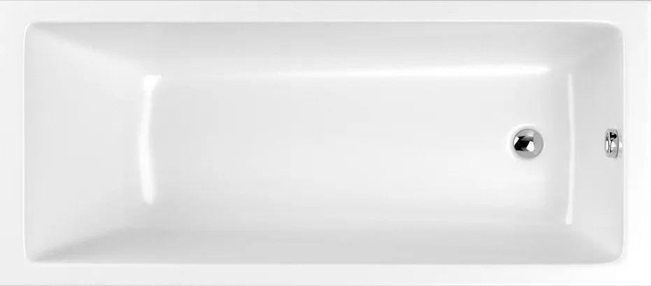 Акриловая ванна WHITECROSS Wave Slim 150x70 см, встраиваемая, белая Sancos — официальный сайт
