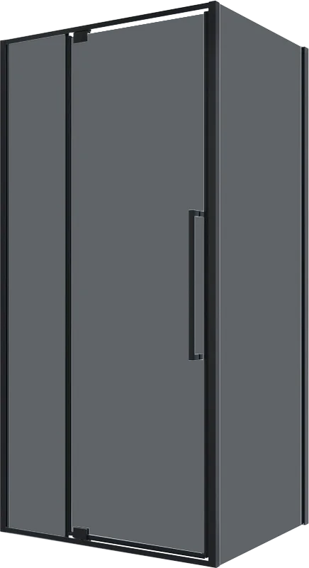 Душевой уголок Black&White Stellar Wind S812 BG 100х100, профиль черный, стекло тонированное Sancos — официальный сайт