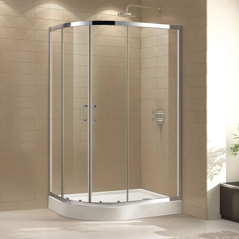 Душевой уголок Cezares Eco O-RH-2 100x80, профиль хром, стекло прозрачное Sancos — официальный сайт