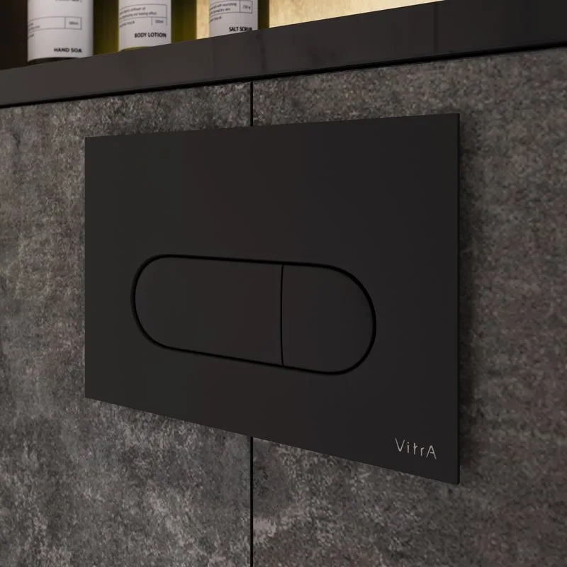 Кнопка смыва VitrA Root Round 740-2211 черная матовая Sancos — официальный сайт