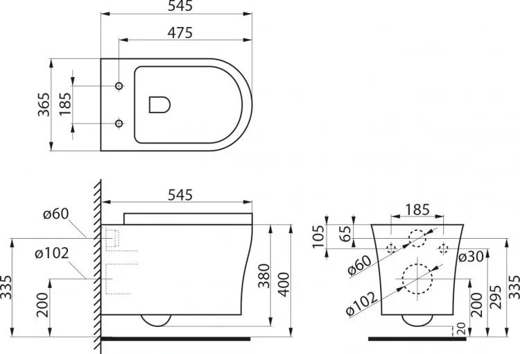 Унитаз подвесной BelBagno Ancona BB1224CHR-SM Sancos — официальный сайт