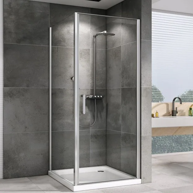 Душевой уголок Abber Sonnenstrand AG04100-S75 100x75, профиль хром, стекло прозрачное Sancos — официальный сайт