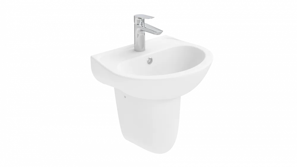 Раковина Creavit Oval TP145-00CB00E-0000 белая глянцевая Sancos — официальный сайт