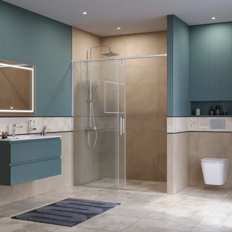 Душевая дверь в нишу BelBagno Soft Close-1 BF-1-150-C-Cr профиль хром Sancos — официальный сайт