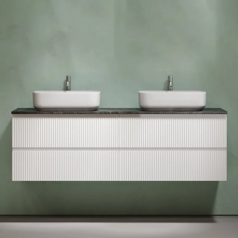 Тумба с раковиной Sancos Snob R 160 bianco, столешница черный мрамор TT160A1X, раковина CN5043 Sancos — официальный сайт