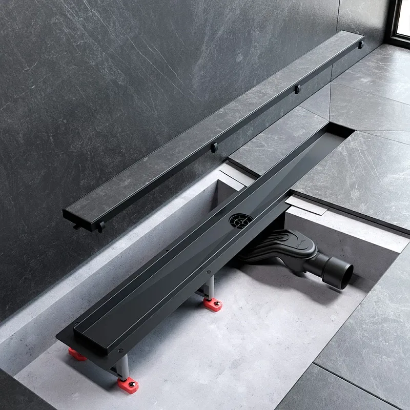 Душевой трап (лоток) AM.PM MasterFlow Tile 80 см, черный матовый Sancos — официальный сайт