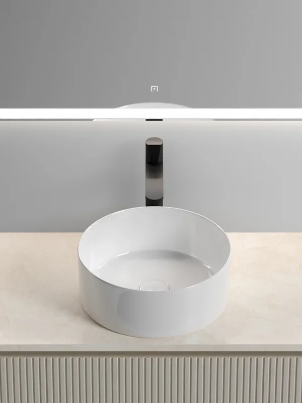 Тумба с раковиной Sancos Snob T 100 см, beige soft, столешница бежевая, раковина CN6032 Sancos — официальный сайт