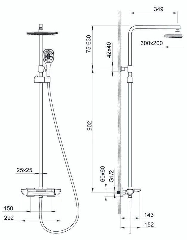 Душевая стойка Timo Helmi SX-1170/00-16 Sancos — официальный сайт