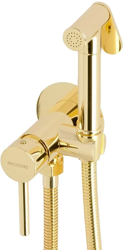 Гигиенический душ Migliore Fortis 31554 со смесителем, С ВНУТРЕННЕЙ ЧАСТЬЮ, золото Sancos — официальный сайт