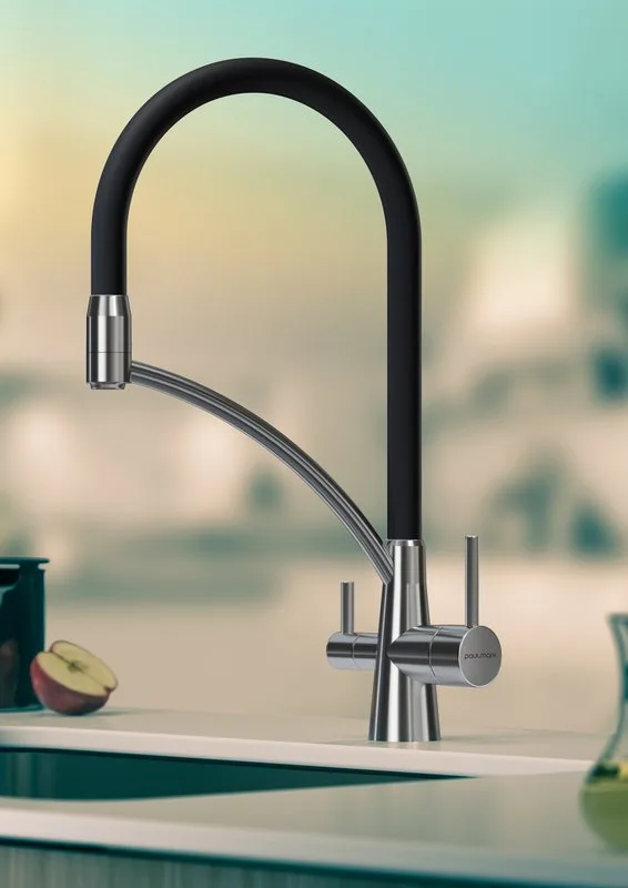 Смеситель для кухни Paulmark Siegen Si213111-NI с гибким изливом Sancos — официальный сайт