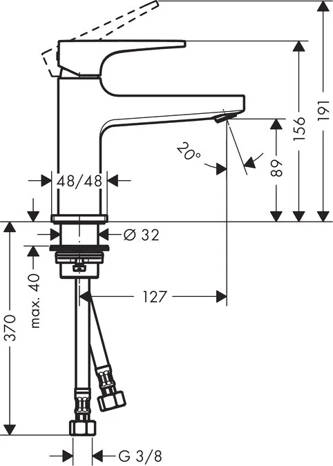Смеситель для раковины Hansgrohe Metropol 32500000 с донным клапаном Push-Open Sancos — официальный сайт