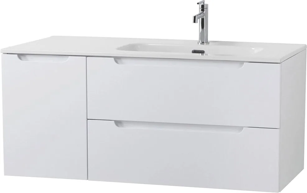 Тумба под раковину без столешницы BelBagno Etna 120 R 2 ящика, дверца, bianco lucido Sancos — официальный сайт