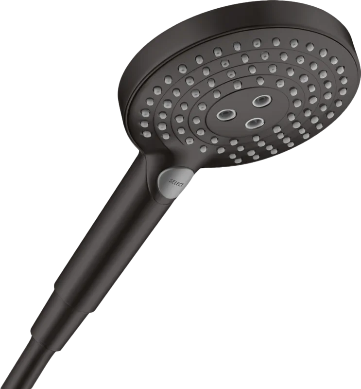 Душевая лейка Hansgrohe Raindance Select S 26530670 матовая черная Sancos — официальный сайт