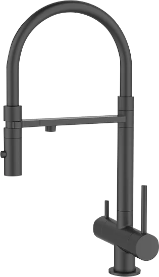 Смеситель для кухни IDDIS Ace ACEBLFFi05, черный матовый, с гибким изливом Sancos — официальный сайт