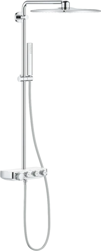 Душевая стойка Grohe Euphoria SmartControl 310 Duo Cube 26508LS0, белая луна, с термостатом Sancos — официальный сайт