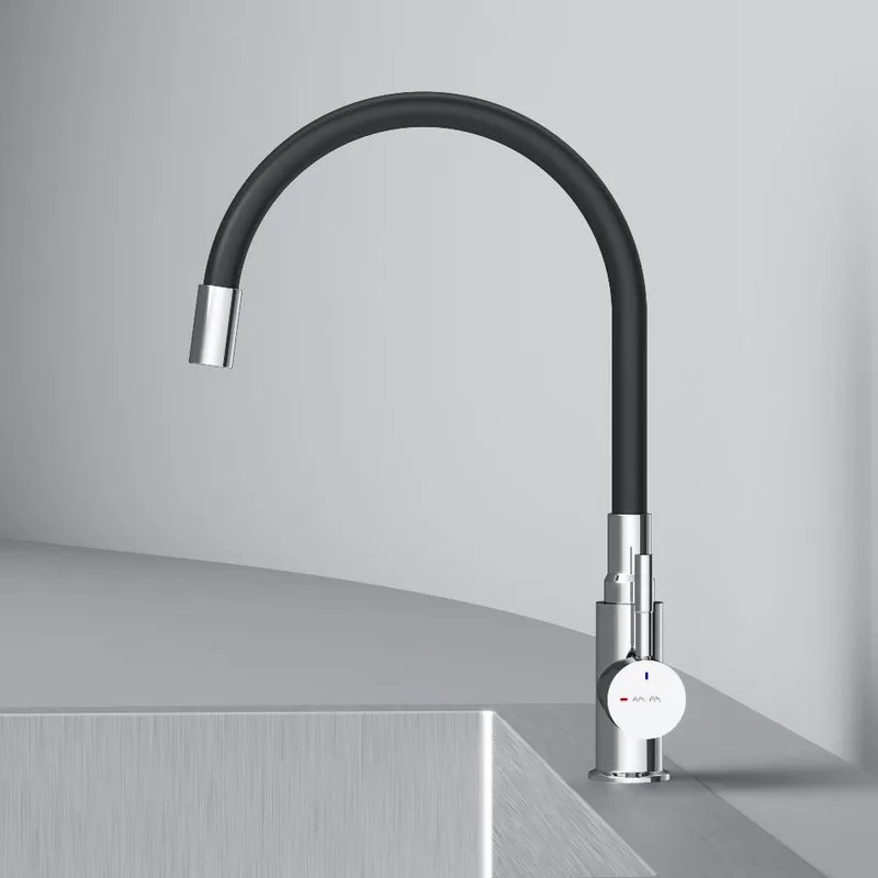 Смеситель для кухни AM.PM X-Joy S F85B07602, черный, хром Sancos — официальный сайт