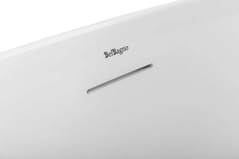 Акриловая ванна BelBagno BB412 170x80 см, пристенная, белая, овальная, со сливом-переливом, с донным Sancos — официальный сайт