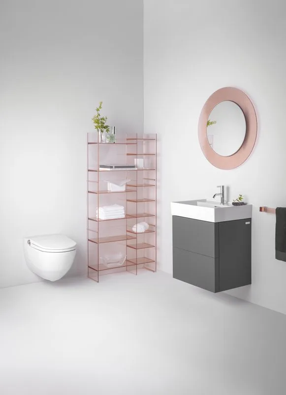 Зеркало круглое Laufen Kartell by Laufen 80 розовое Sancos — официальный сайт