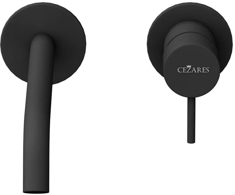 Смеситель для раковины Cezares Leaf BLI2-L-NOP С ВНУТРЕННЕЙ ЧАСТЬЮ, черный матовый Sancos — официальный сайт