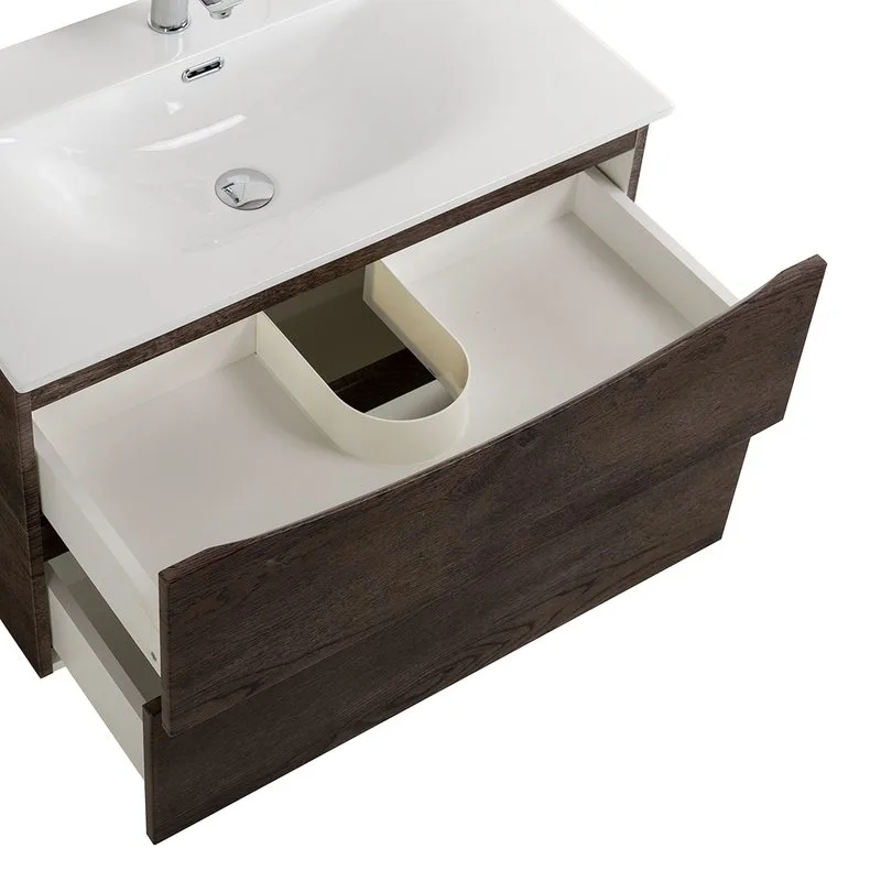 Тумба под раковину без столешницы BelBagno Marino-cer-n 90 подвесная, rovere nature grigio Sancos — официальный сайт