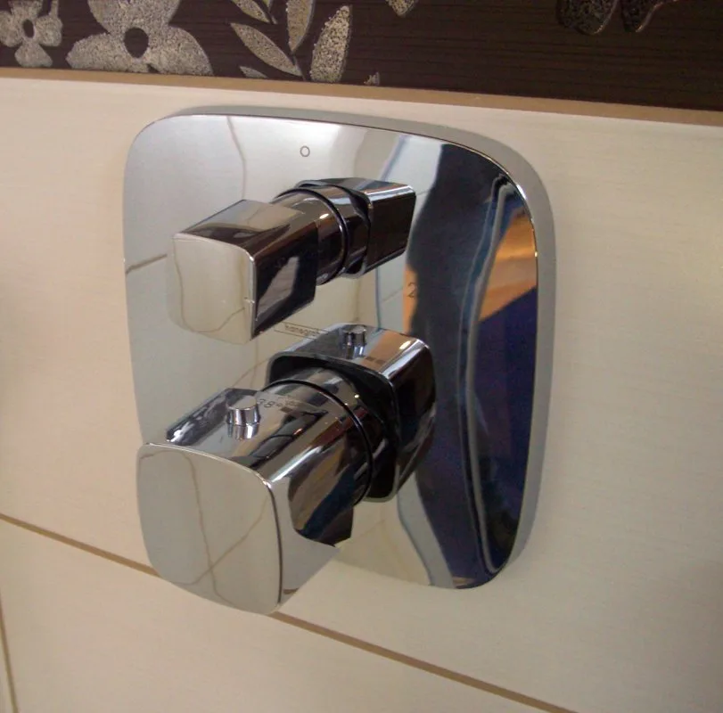 Термостатический смеситель встраиваемый Hansgrohe PuraVida 15775000, для ванны с душем Sancos — официальный сайт