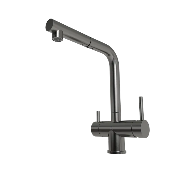 Смеситель для кухни Emar Steel ЕСВ 7017 dark Sancos — Оригинал