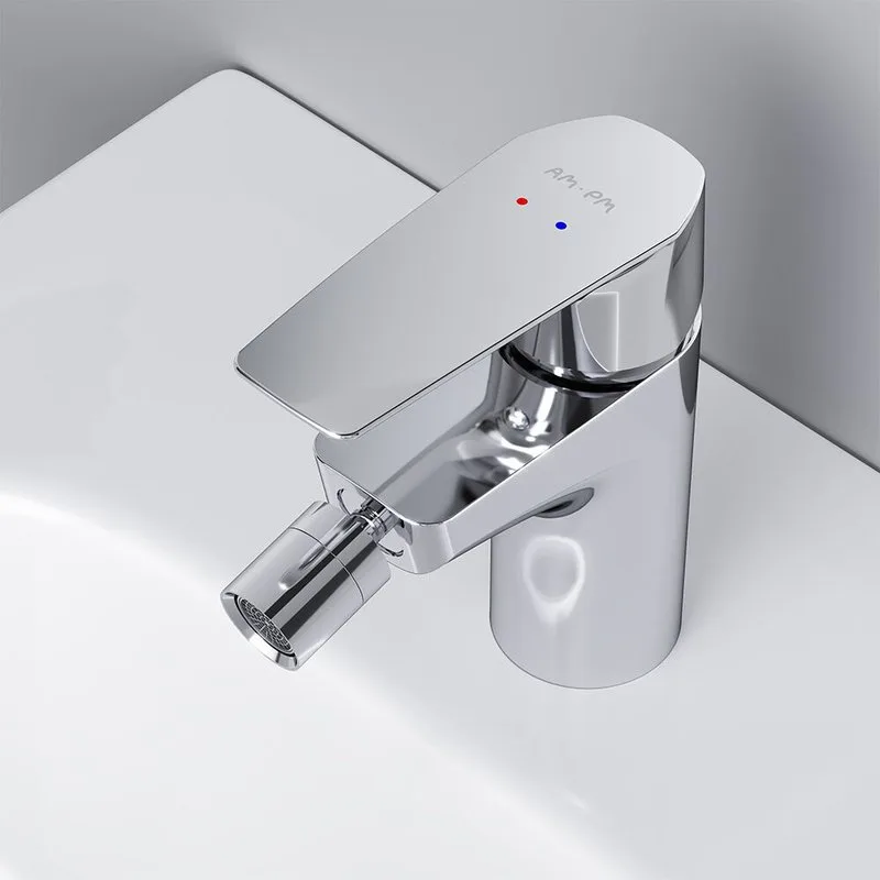Смеситель для биде AM.PM Gem F90A83100 с донным клапаном, хром Sancos — официальный сайт