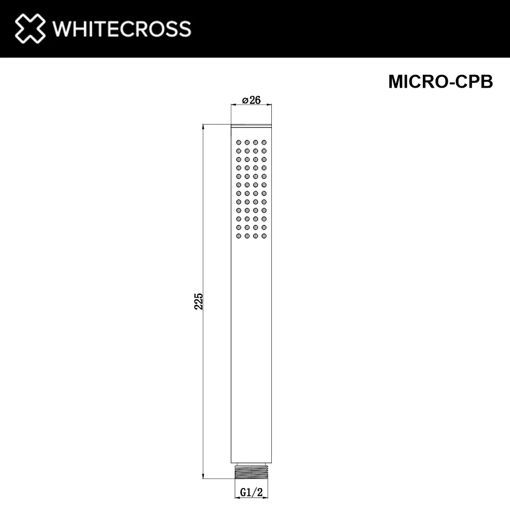 Душевая лейка WHITECROSS Y MICRO-CPB брашированная медь Sancos — официальный сайт