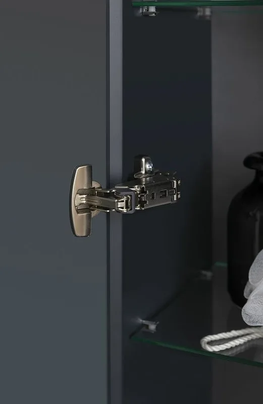Шкаф-пенал для ванной Allen Brau Infinity 35 L подвесной, антрацит матовый Sancos — официальный сайт