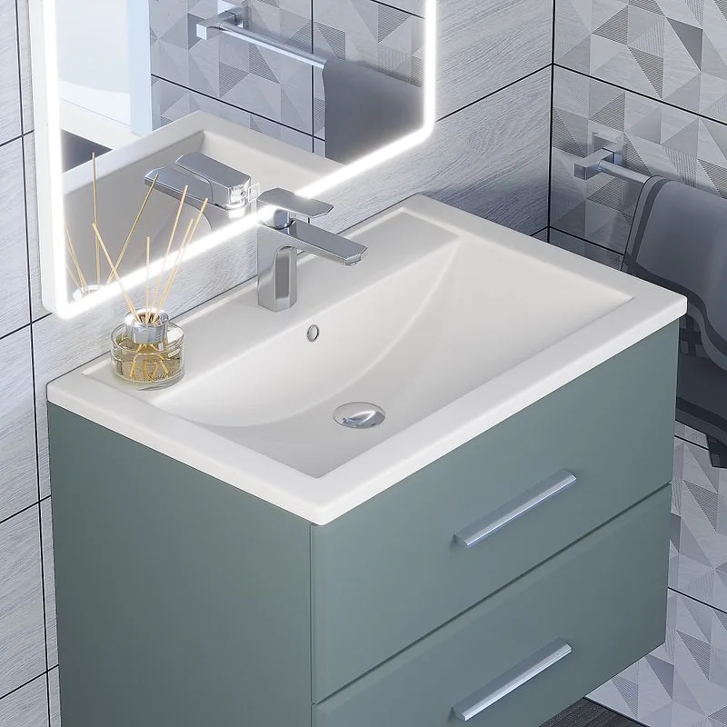 Мебельная раковина Uperwood Foster Quartz 291030032 70 см, матовая белая, жасмин Sancos — официальный сайт