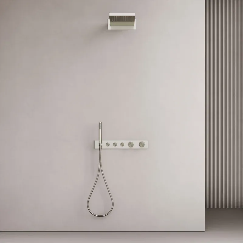 Душевой комплект Sancos Linn SC9023BN, С ВНУТРЕННЕЙ ЧАСТЬЮ, никель Sancos — официальный сайт
