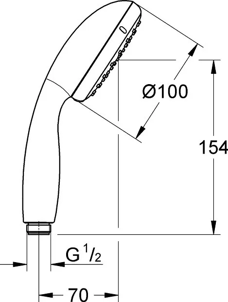 Душевая лейка Grohe Tempesta New 27852001 Sancos — официальный сайт