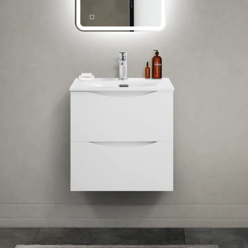 Тумба под раковину без столешницы BelBagno Marino-cer-mini 50 подвесная, bianco lucido Sancos — официальный сайт