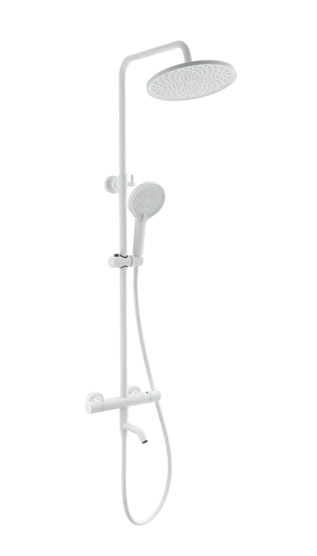 Душевая стойка Wonzon & Woghand INN 3 WW-B3065-T1-MW, матовая белая Sancos — официальный сайт