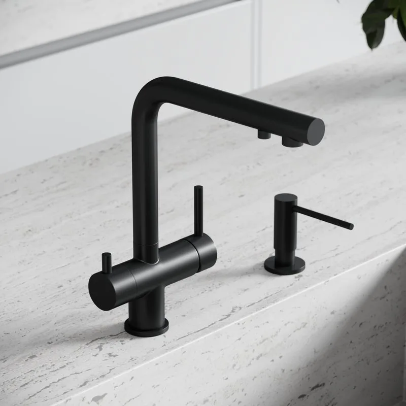 Смеситель для кухни Sancos Foster SC4014MB под фильтр, черный матовый Sancos — официальный сайт