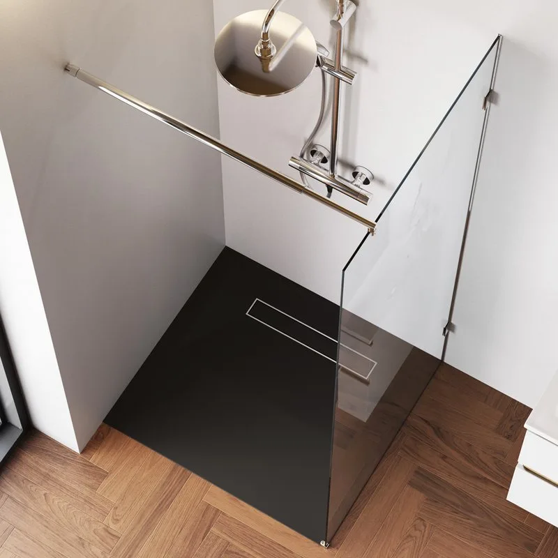 Душевая перегородка AM.PM X-Joy W94UWI-90-F1-MTE 90x195, фурнитура хром, стекло прозрачное Sancos — официальный сайт