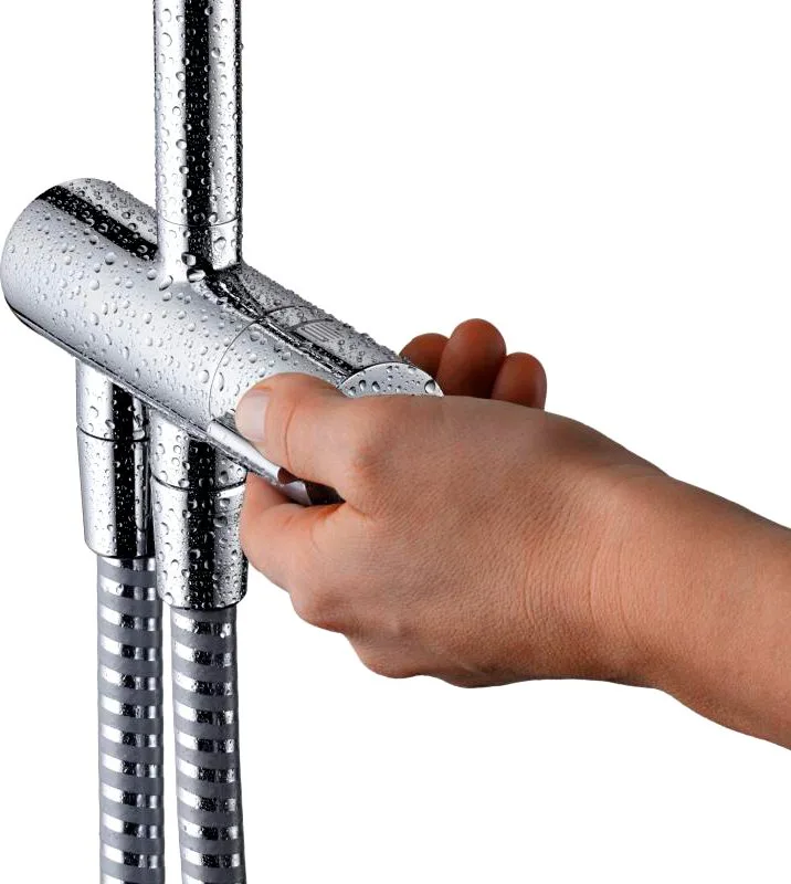 Душевая стойка Hansgrohe Vernis Shape 26282000 Showerpipe 230 1jet Reno хром Sancos — официальный сайт