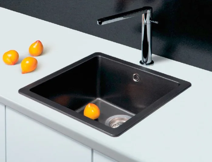 Мойка кухонная Schock Quadro 60 Cristalite оникс Sancos — официальный сайт