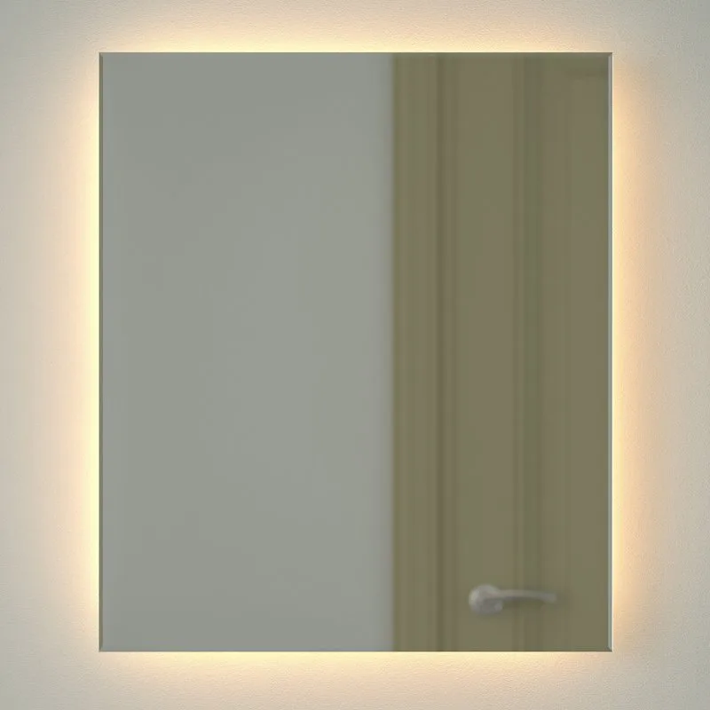 Зеркало Defesto Glow DF 2516 60х70 с LED-подсветкой, 3000 K, без выключателя