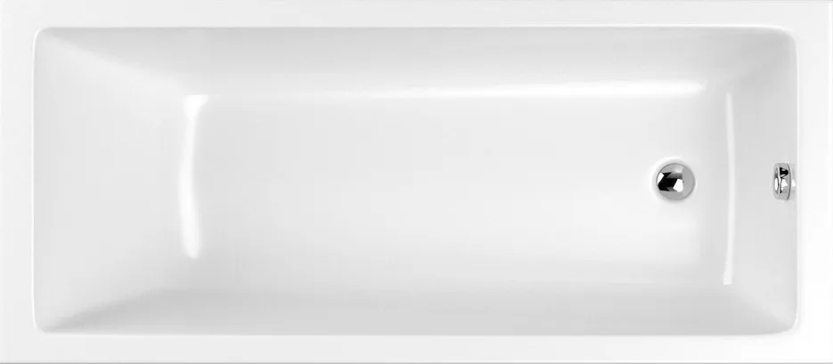 Акриловая ванна WHITECROSS Wave 160x80 см, пристенная, белая Sancos — официальный сайт