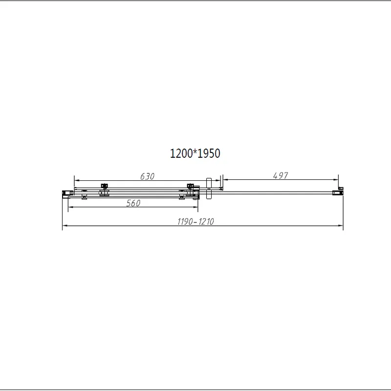 Душевая дверь в нишу Vincea Como-N VDS-4CN120CGB 120 см, профиль матовый черный, стекло тонированное Sancos — официальный сайт