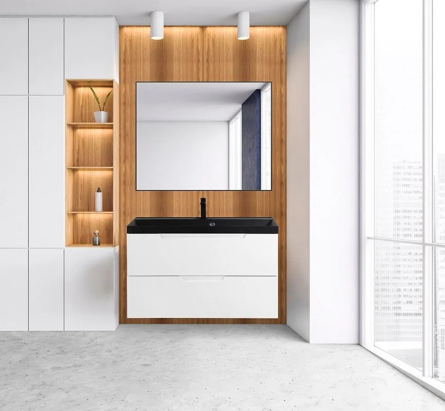 Зеркало BelBagno SPC-AL-1000-800 nero Sancos — официальный сайт
