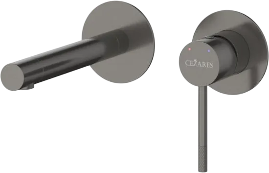 Смеситель для раковины Cezares Relax RELAX-BLI2-2-GM-W0 С ВНУТРЕННЕЙ ЧАСТЬЮ, оружейная сталь Sancos — официальный сайт