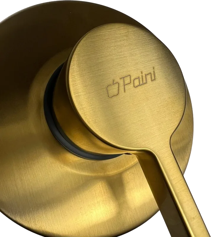 Встраиваемый смеситель Paini Brera 74PJ690 С ВНУТРЕННЕЙ ЧАСТЬЮ, матовое золото Sancos — официальный сайт