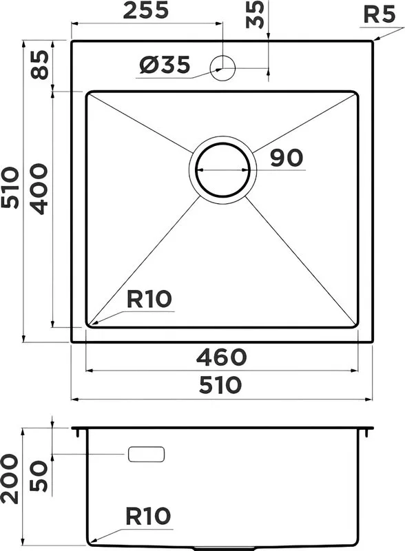 Мойка кухонная Omoikiri Akisame 51-GB графит Sancos — официальный сайт