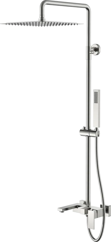 Душевая стойка Boheme Qubic 478-NB, brushed nickel Sancos — официальный сайт